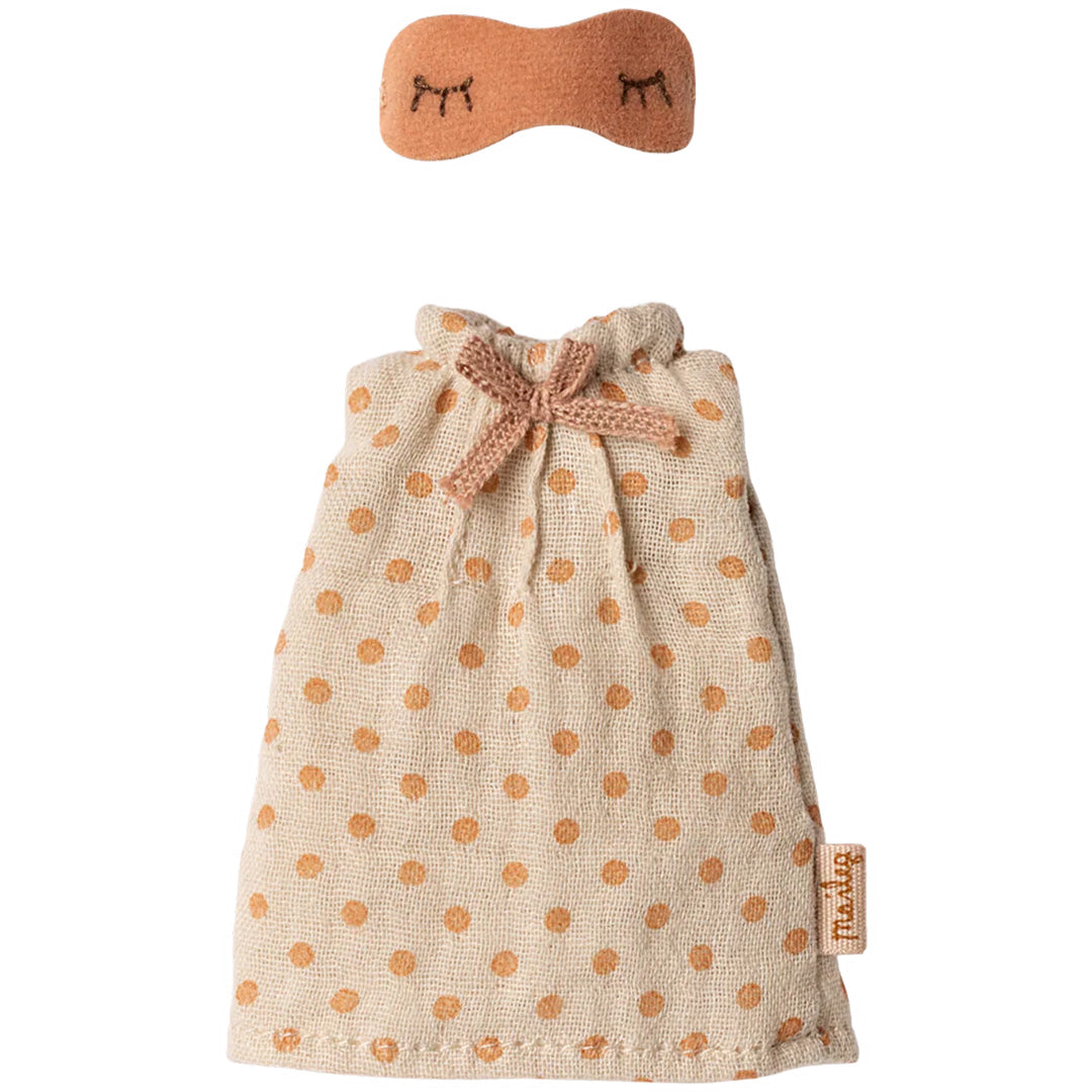 maileg poppenkleding nachtjapon moedermuis - light grey | 1