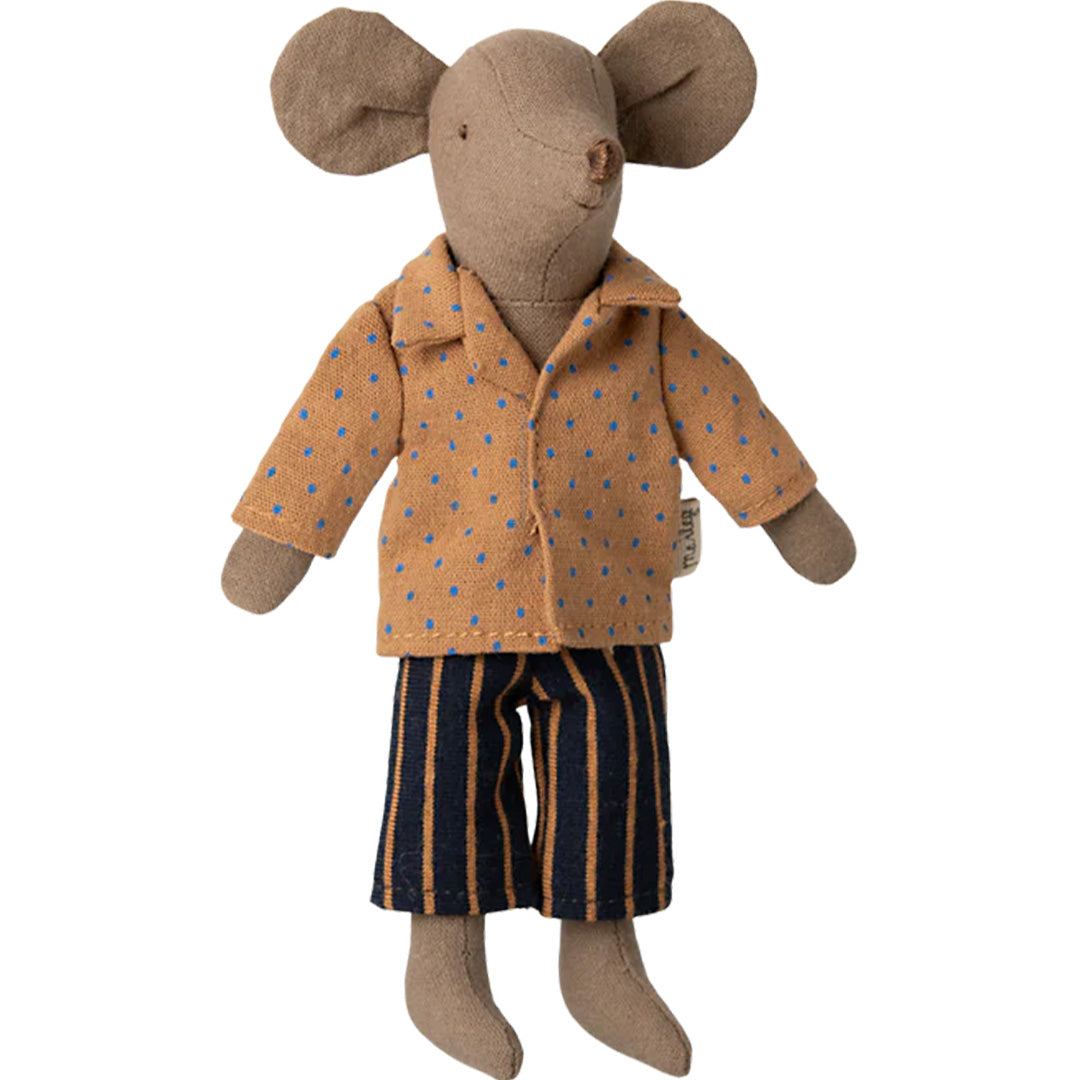 maileg poppenkleding vader - shirt en gestreepte broek - 15 cm | 17-5311-00 | 2