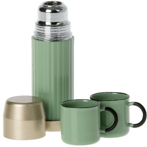 maileg poppenthermosfles en mokken - mint | 11-2114-00 | 0
