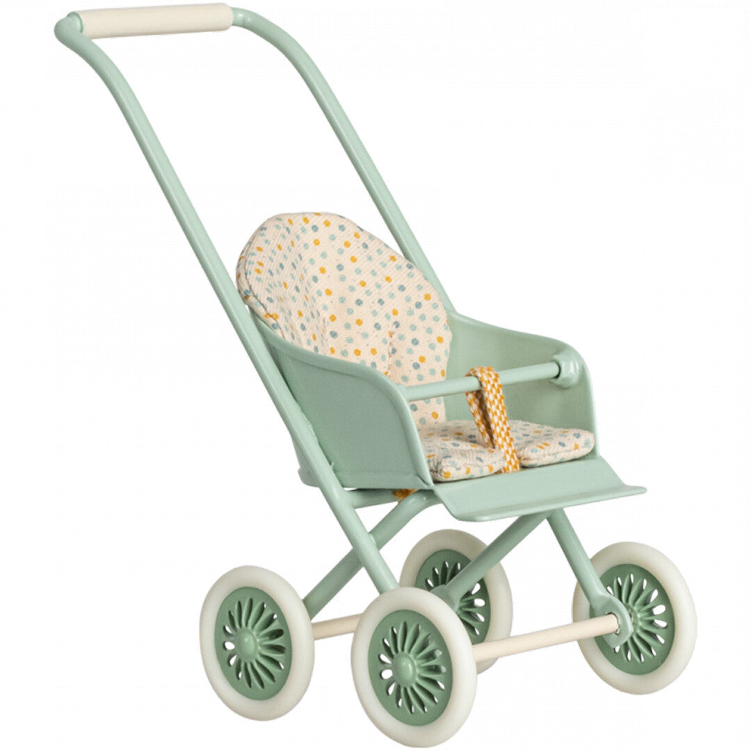 maileg poppenwagen mint - micro - 13 cm | 11-3100-00 | 0