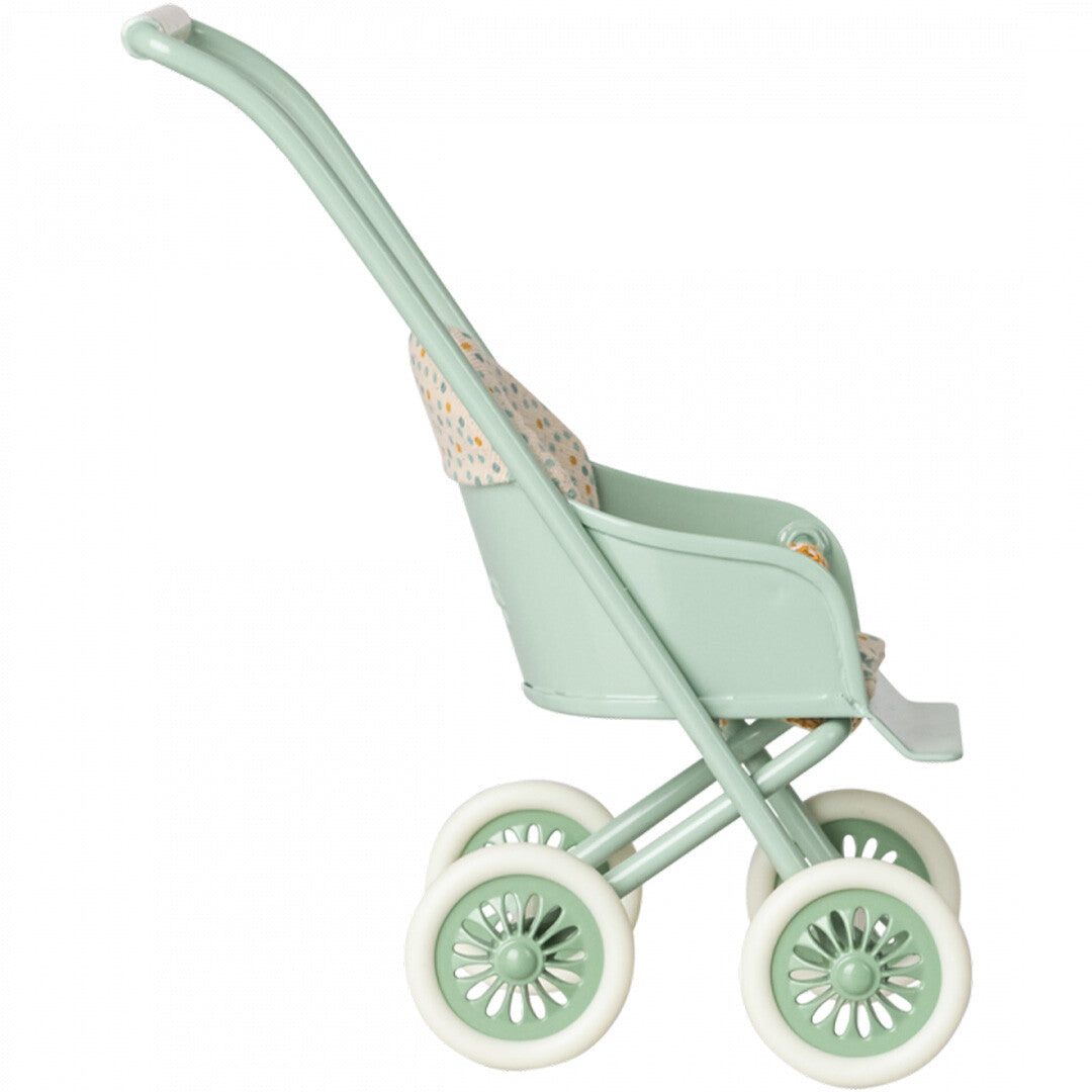 maileg poppenwagen mint - micro - 13 cm | 11-3100-00 | 1