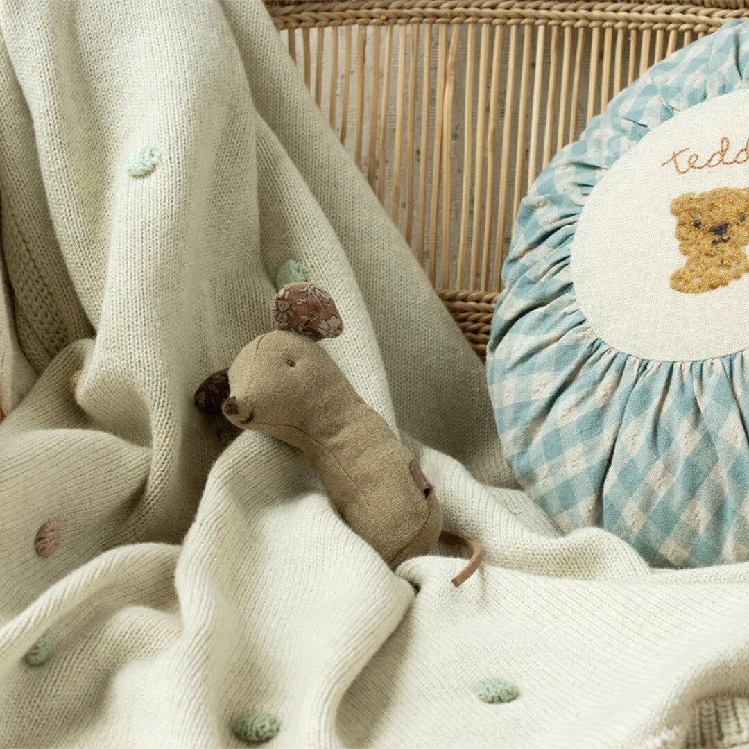 maileg rammelaar lullaby friends muis - 11 cm   | 16-4705-01 | 1