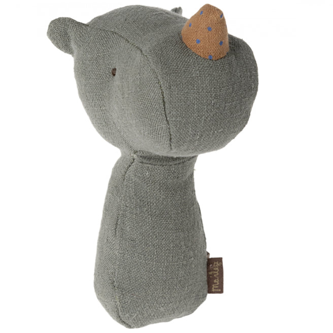 maileg rammelaar lullaby friends - nijlpaard pine - 11 cm | 16-4702-00 | 0