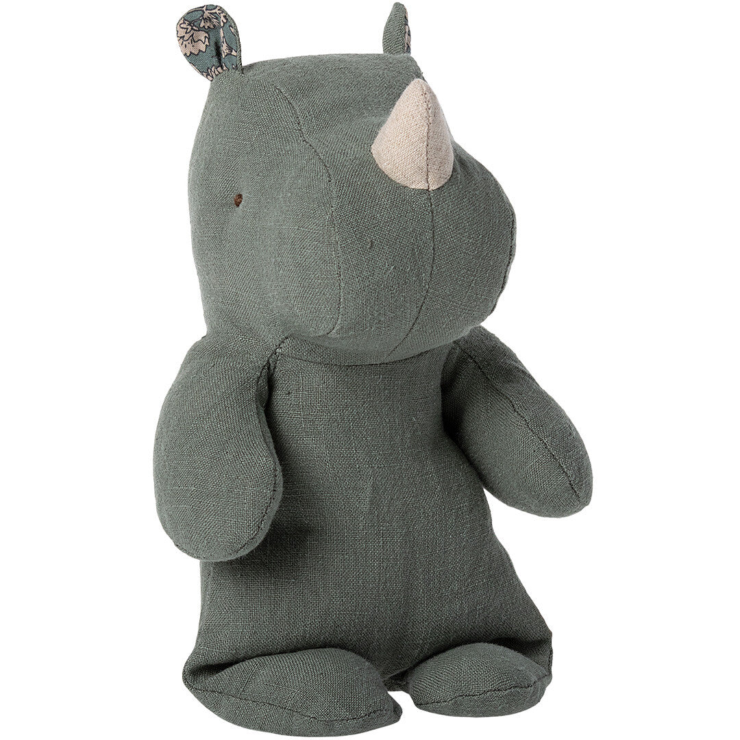 maileg safari friends neushoorn - pine - 23 cm | 16-3608-00 | 0