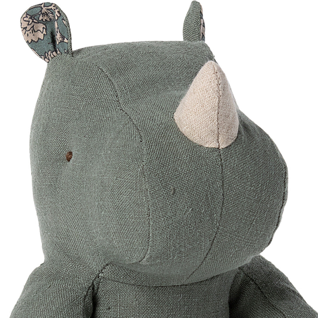 maileg safari friends neushoorn - pine - 23 cm | 16-3608-00 | 1