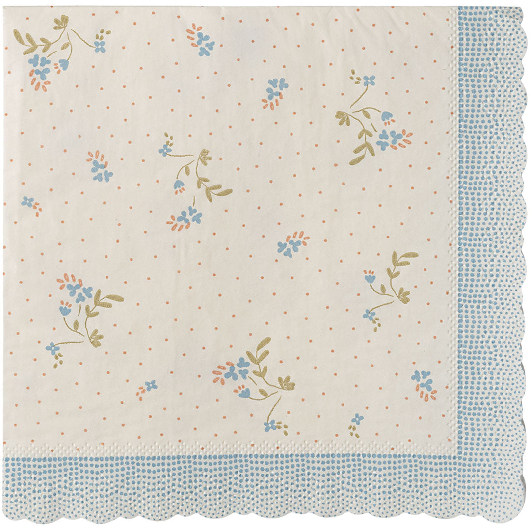 maileg servetten bae - blue - 20st | 15-5303-01 | 0
