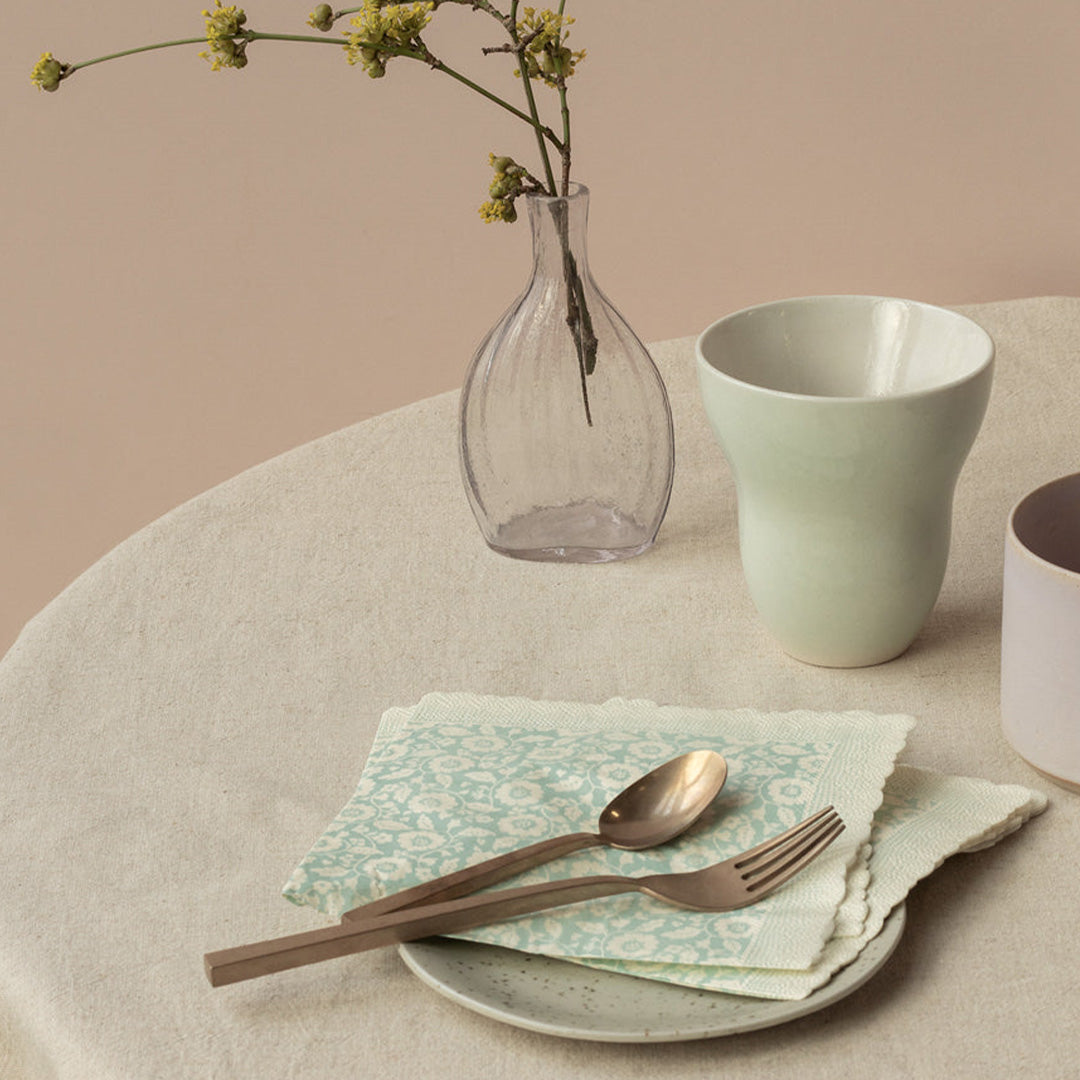 maileg servetten bloemen - mint - 20st | 15-5302-01 | 1