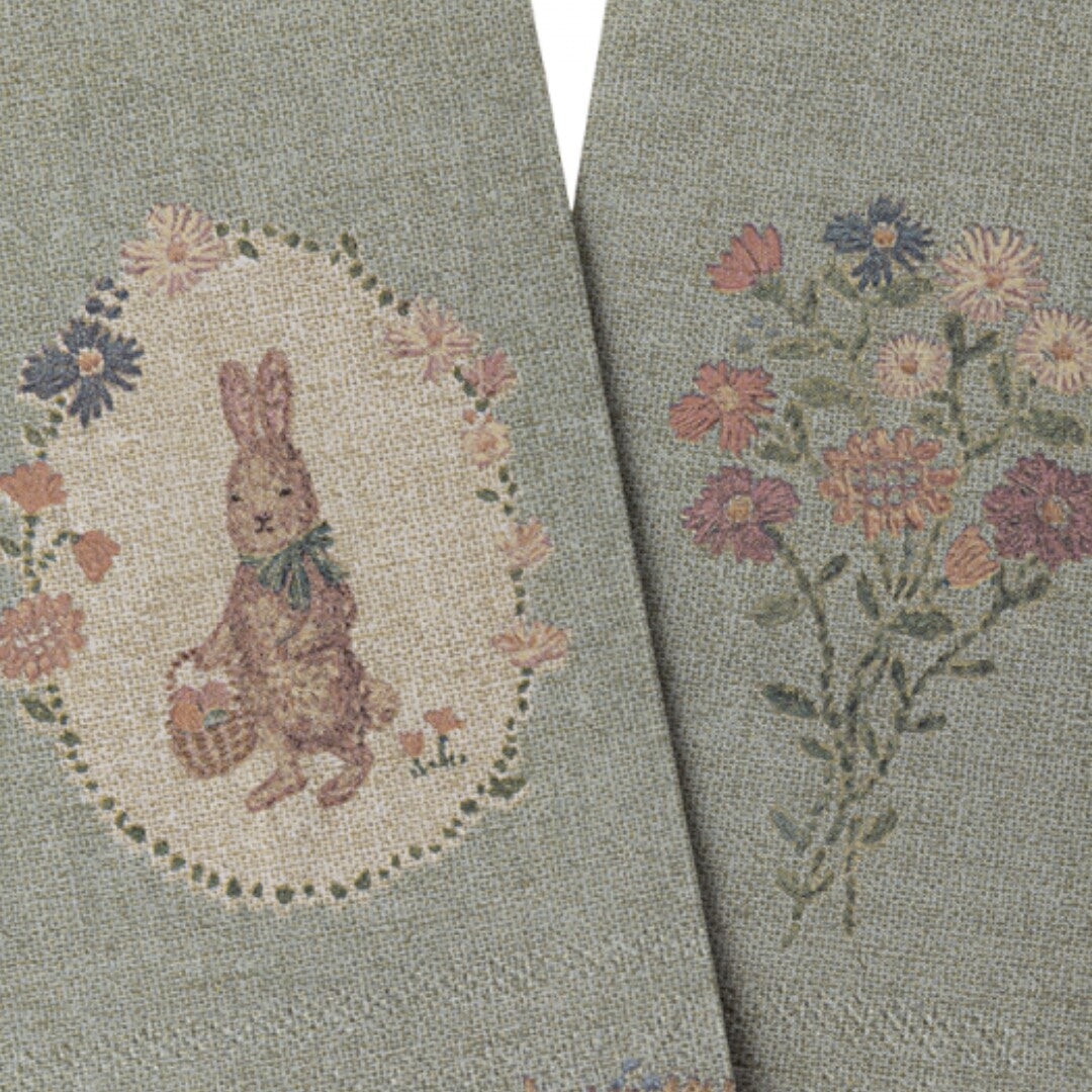 maileg servetten lapin de pâques - green - 16st | 18-4100-01 | 1