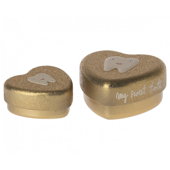 maileg tandendoosje goud - 2st | 19-4600-00 | 0