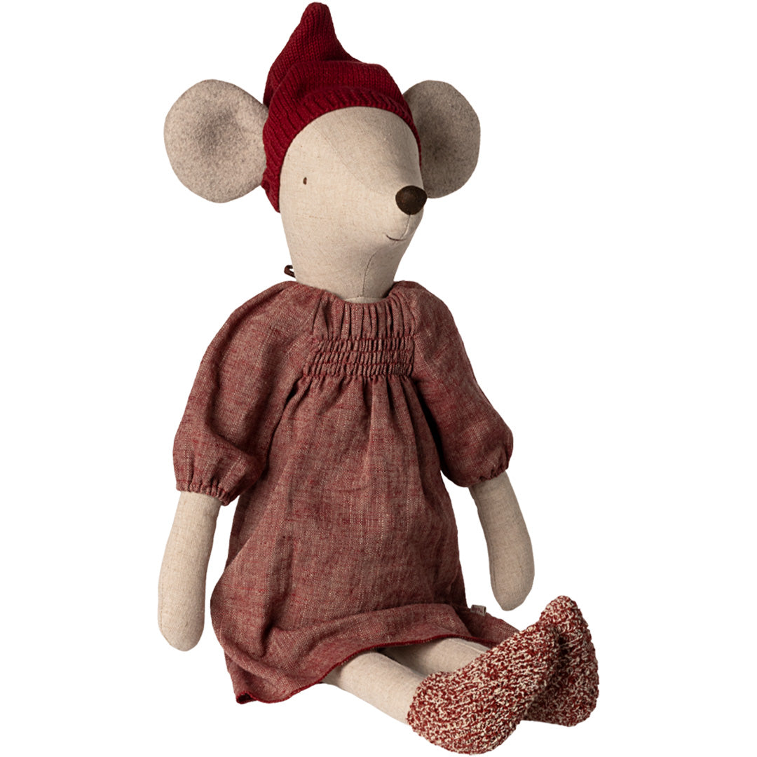maileg knuffelmuis maxi meisje - kerst - 60 cm | 14-5700-00 | 1