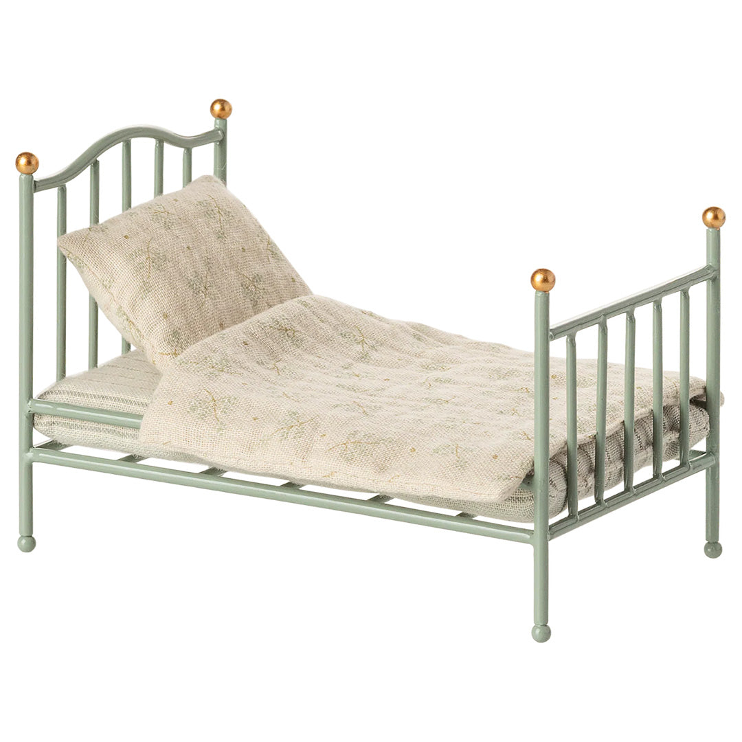 maileg vintage poppenhuisbed mint - 13 cm | 11-2118-01 | 6