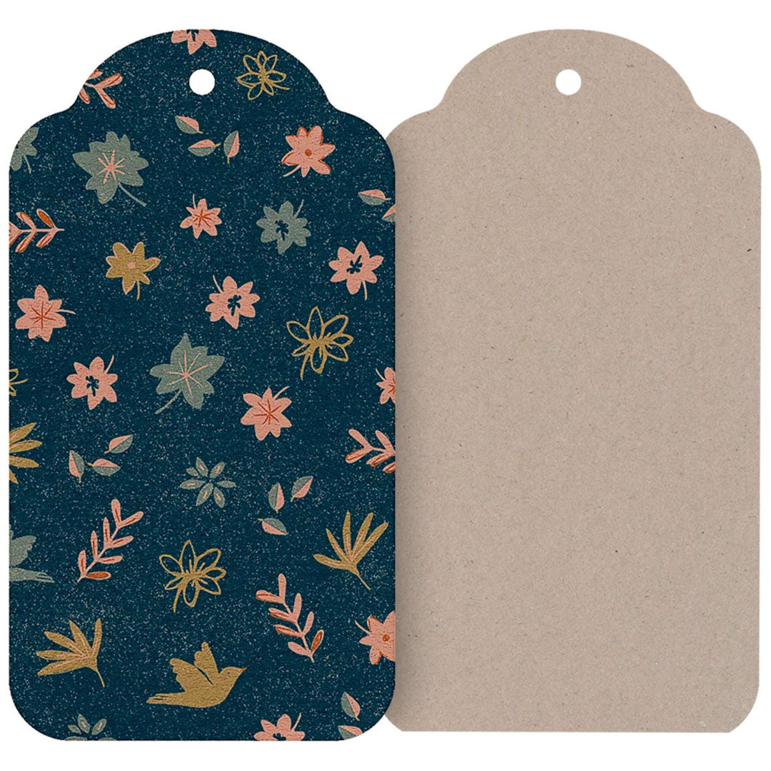 maileg cadeaulabels forest - blue - 12st | 14-6120-00 | 