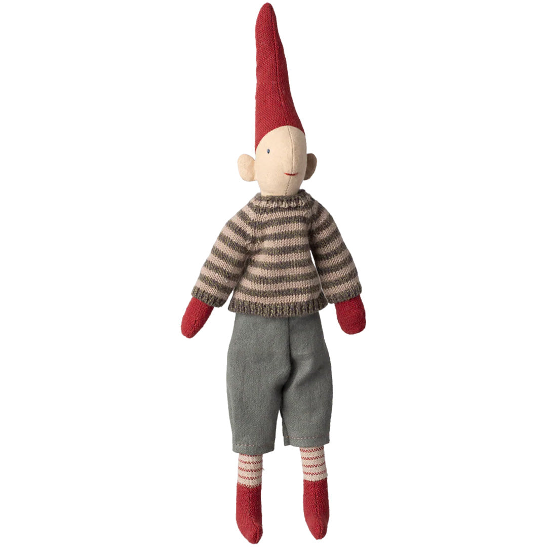 maileg decoratie pixie jongen - gebreide trui - maat 1 - 26 cm | 14-5413-00 | 0