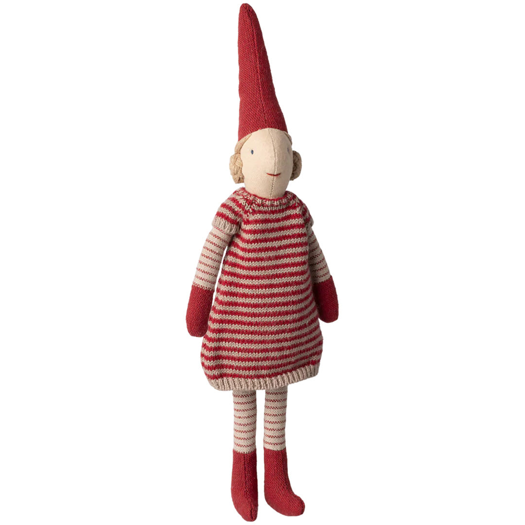 maileg decoratie pixie meisje - gebreide jurk - maat 1 - 26 cm | 14-5411-00 | 0