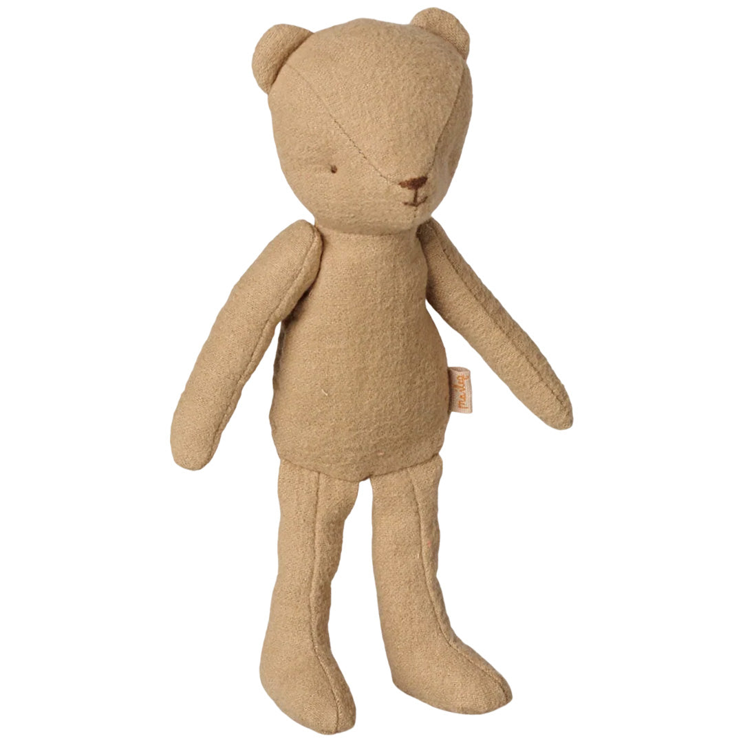 maileg knuffelbeer - junior - dark sand - 19 cm | 16-6802-00  