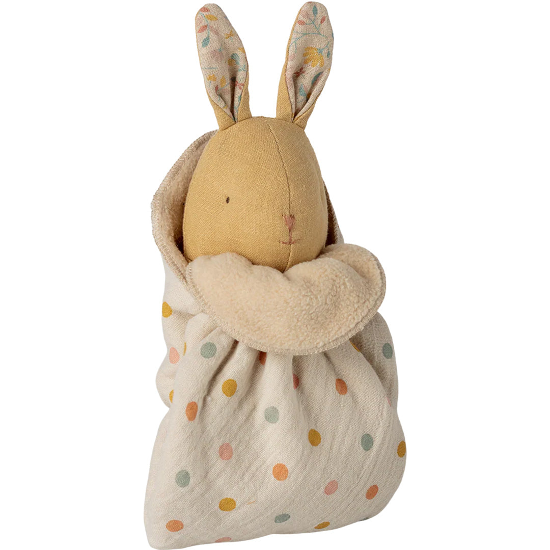 maileg knuffeldoek konijn lullaby friends - cream yellow - 17 cm | 16-6972-01 | 