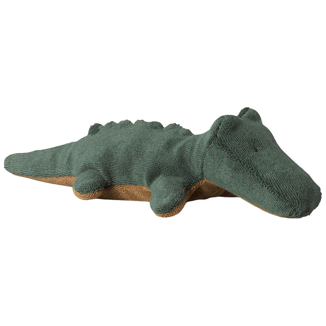 maileg knuffelkrokodil safari friends - forest green - 26 cm