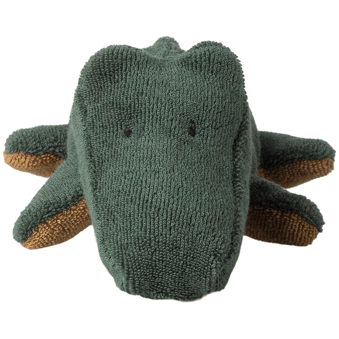 maileg knuffelkrokodil safari friends - forest green - 26 cm