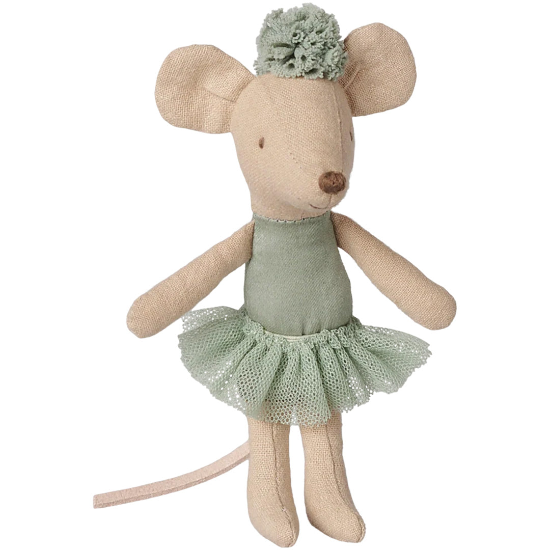 maileg knuffelmuis ballerina kleine zus - vintage mint - 11 cm | 17-6115-00 |