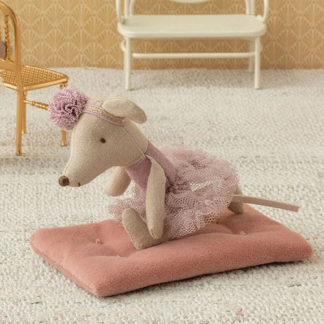 maileg knuffelmuis ballerina kleine zusje - heather - 11 cm | 17-6108-00 | 2