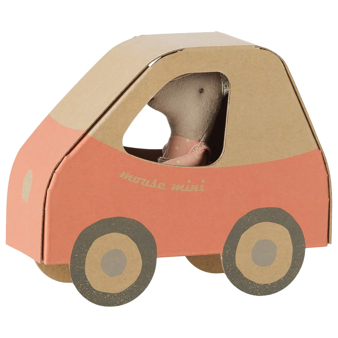 maileg knuffelmuis chauffeur - kleine zus - 10 cm | 17-6116-00 | 2