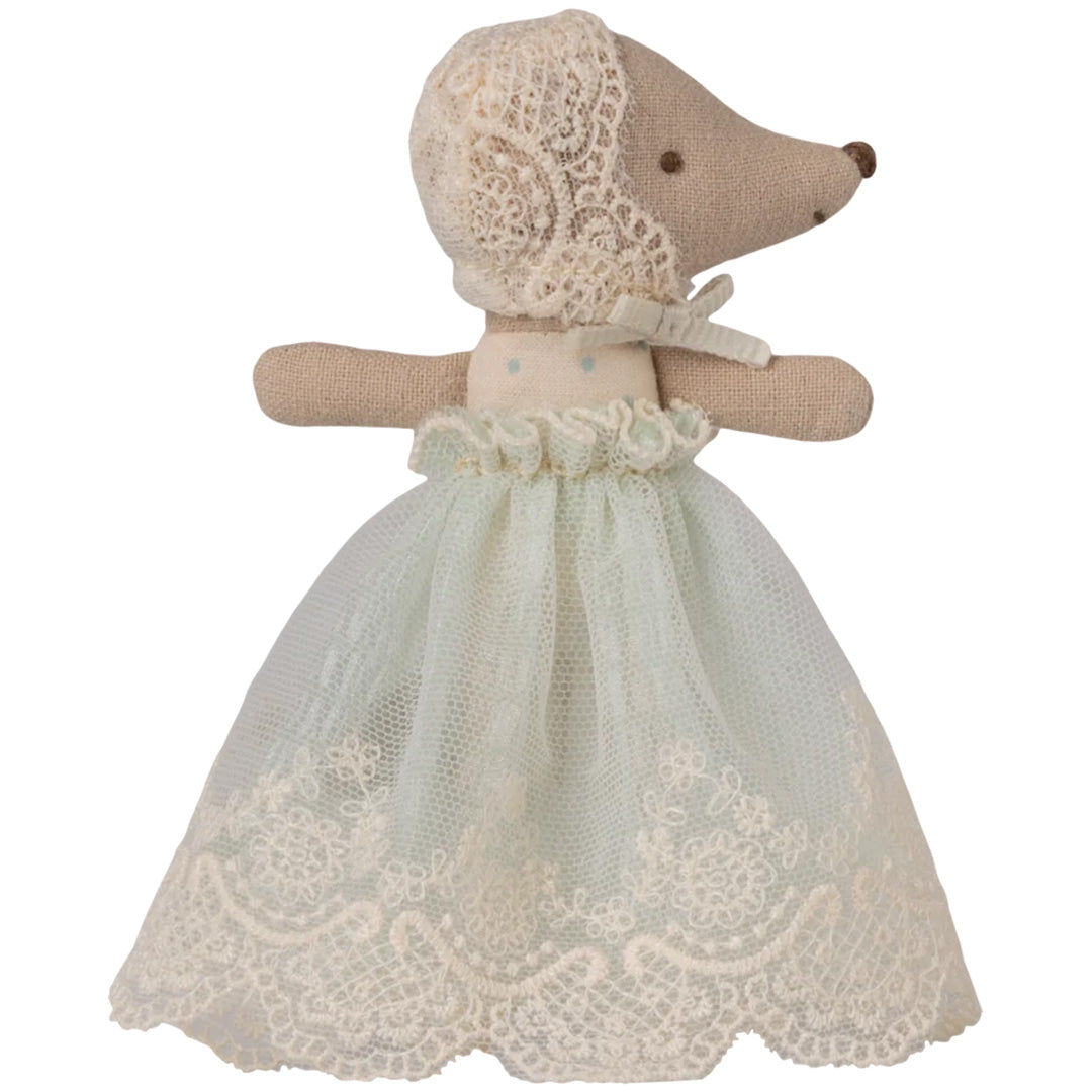 maileg knuffelmuis met nachtjapon baby - mint - 11 cm | 17-6000-01 | 