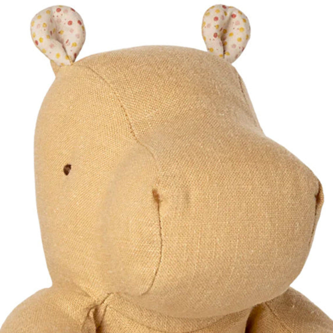 maileg knuffelnijlpaard safari friends - cream yellow - 22 cm | 16-5616-01 | 1