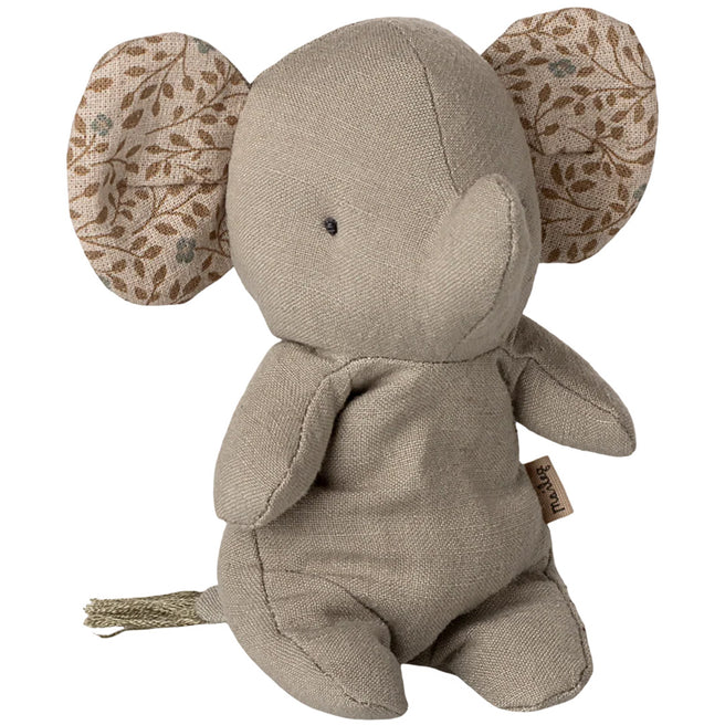 maileg knuffelolifant safari friends - iron grey - 12 cm | 16-5607-00 | 0
