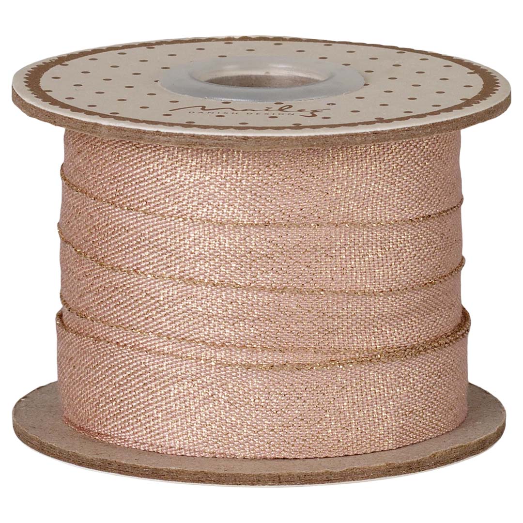 maileg lint - light rose gold - 10 m