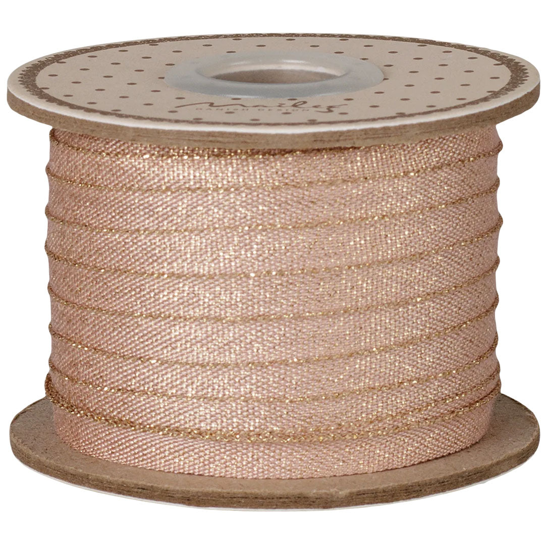 maileg lint - light rose gold - 25 m