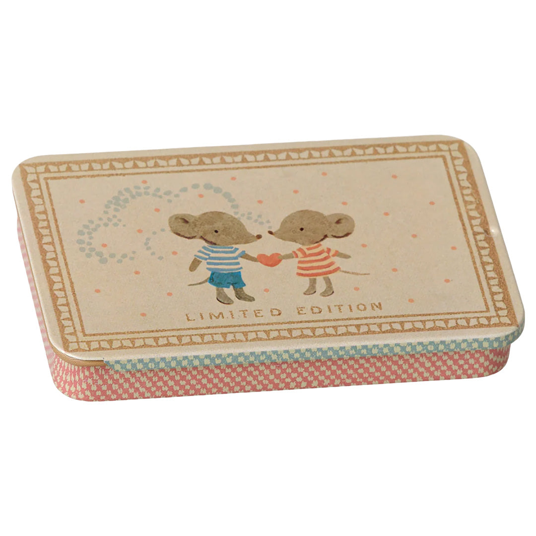 maileg opbergblikje - mice - 9 cm | 19-6602-00 | 