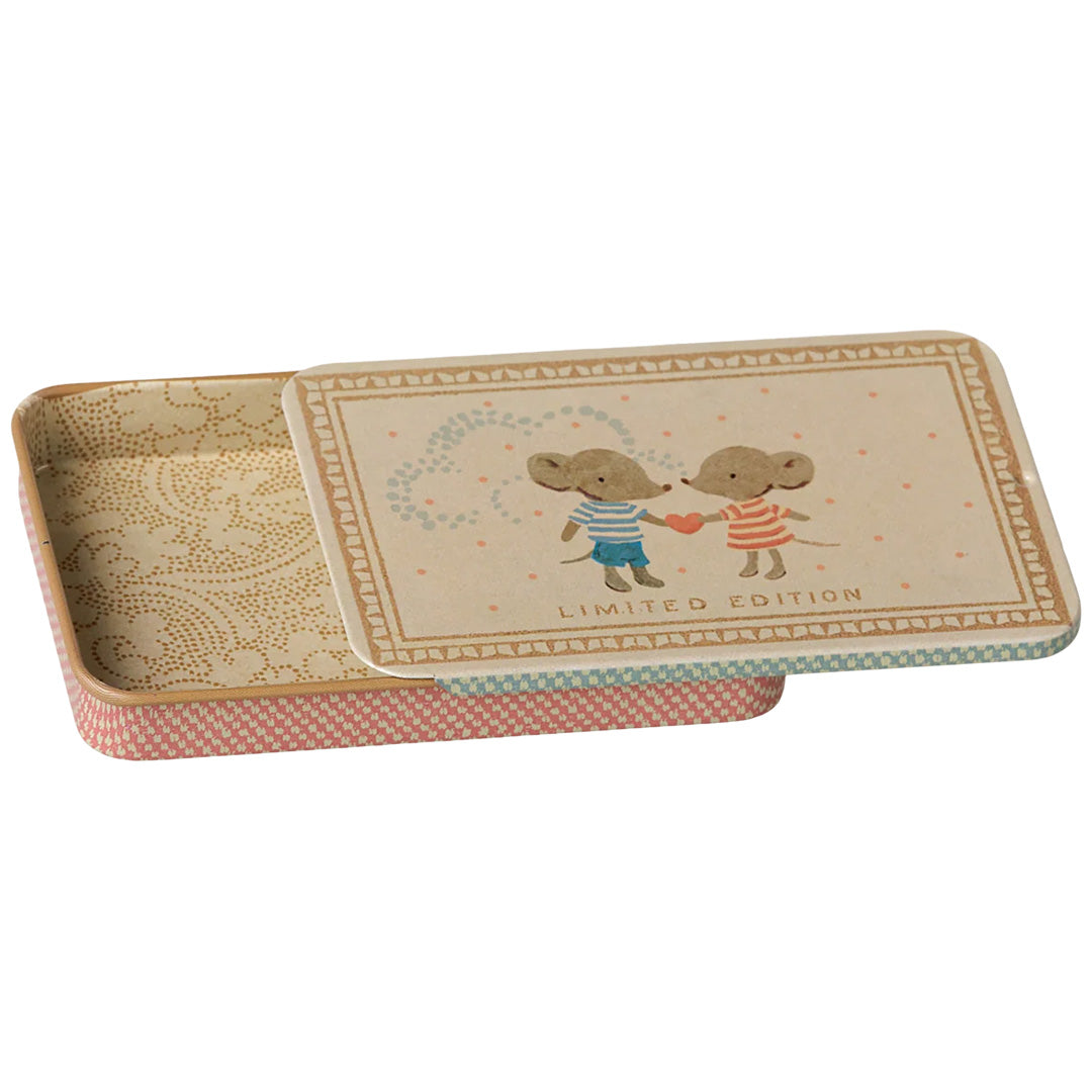 maileg opbergblikje - mice - 9 cm | 19-6602-00 | 2