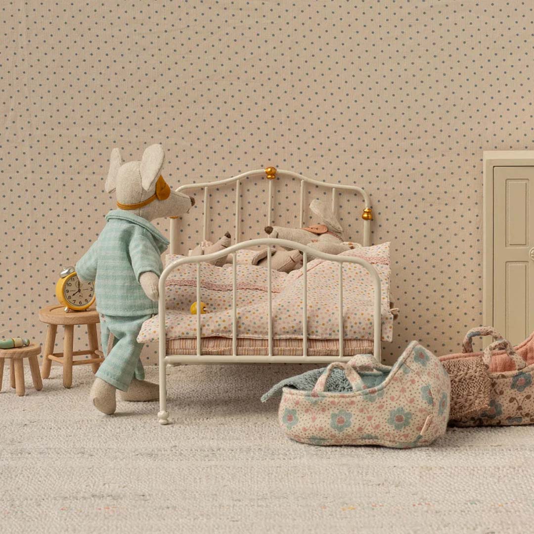 maileg poppenbed vintage - off white - 19 cm | 11-5124-00 | 1