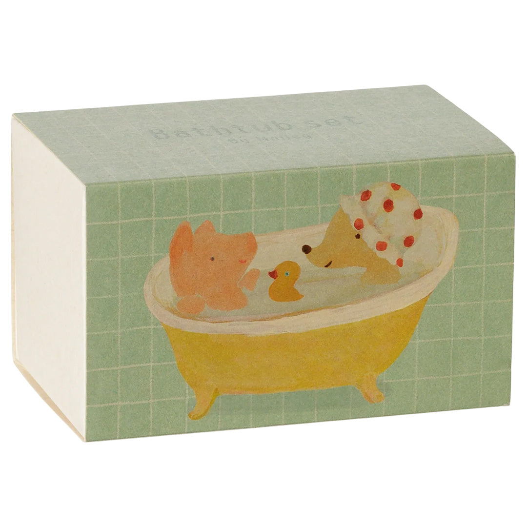 maileg poppenhuis badkuipset - muis - 10,5 cm | 11-6305-00 | 3