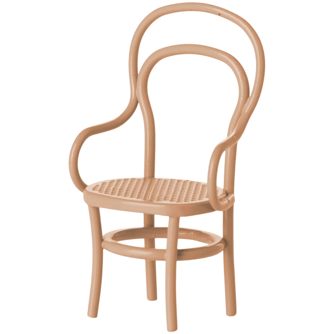 maileg poppenhuis eettafelstoel - dark powder - 8,5 cm | 11-5131-02| 0
