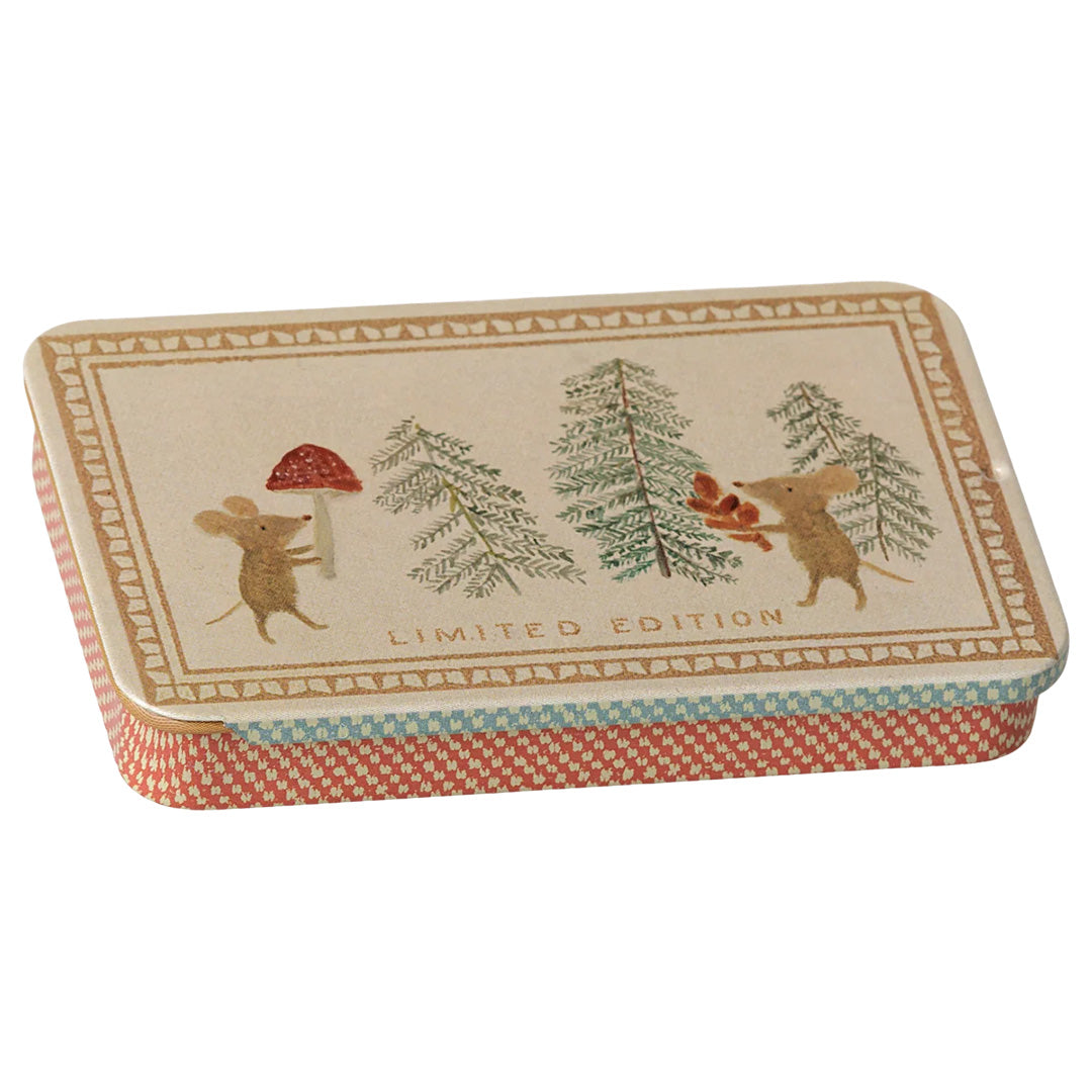 maileg poppenhuis kist - kerstmuis - 9 cm | 14-6111-00 | 