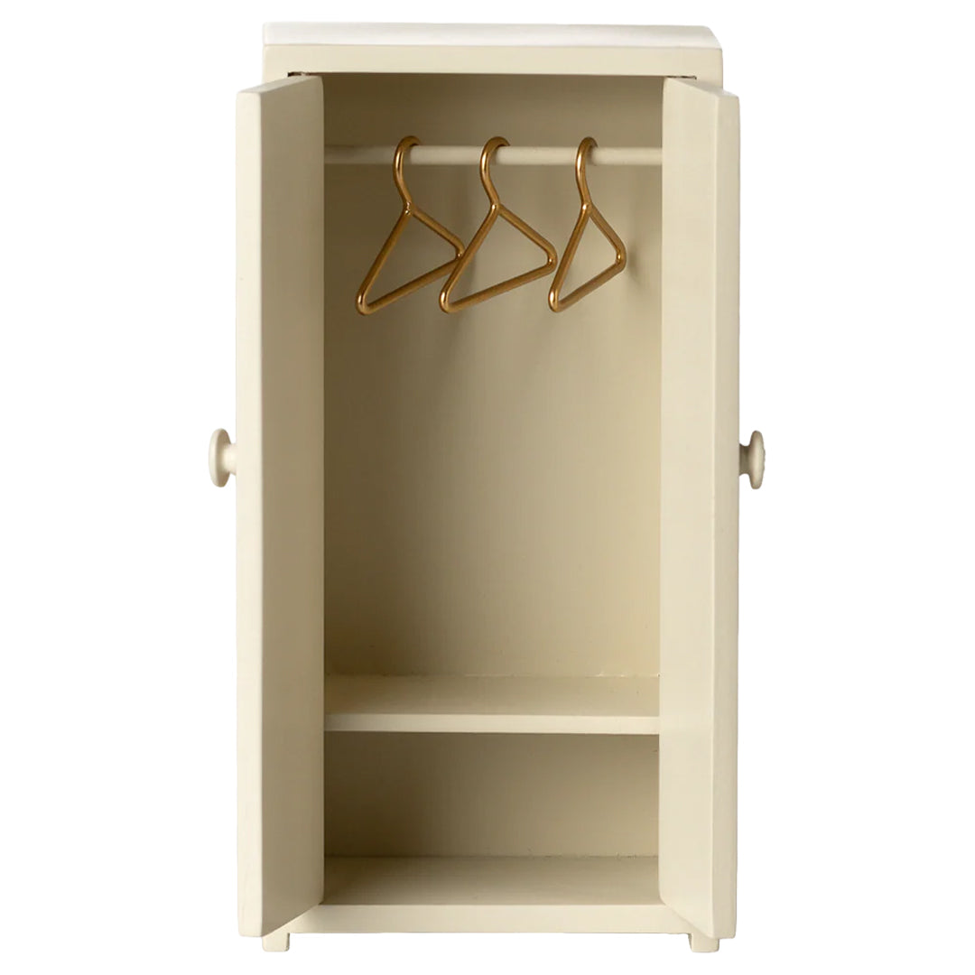 maileg poppenhuis kledingkast muis - cream - 14 cm| 11-6008-00 | 3