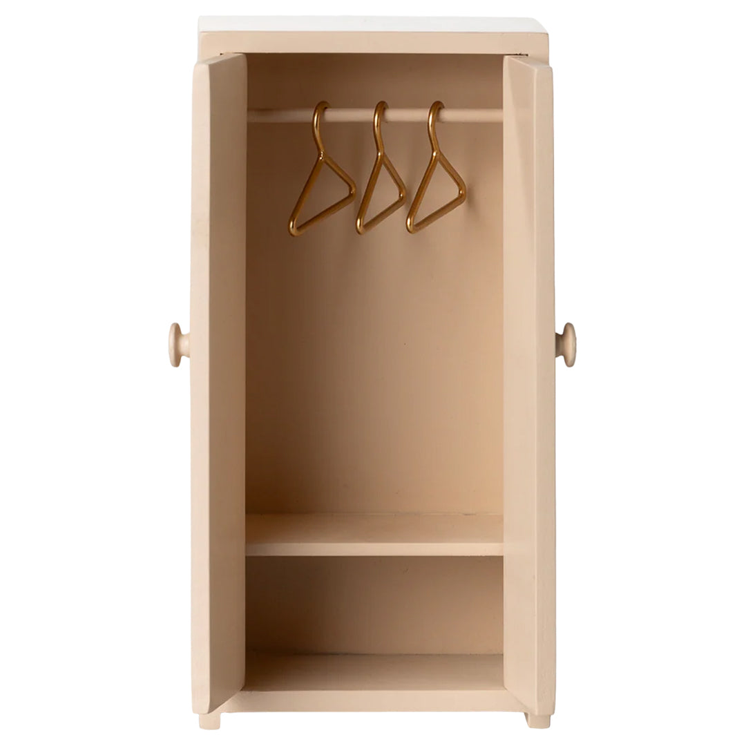 maileg poppenhuis kledingkast muis - light rose - 14 cm | 11-6008-01 | 3