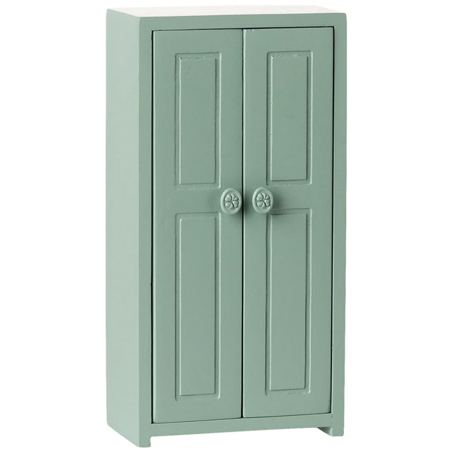 maileg poppenhuis kledingkast muis - soft blue - 14 cm | 11-6008-02| 