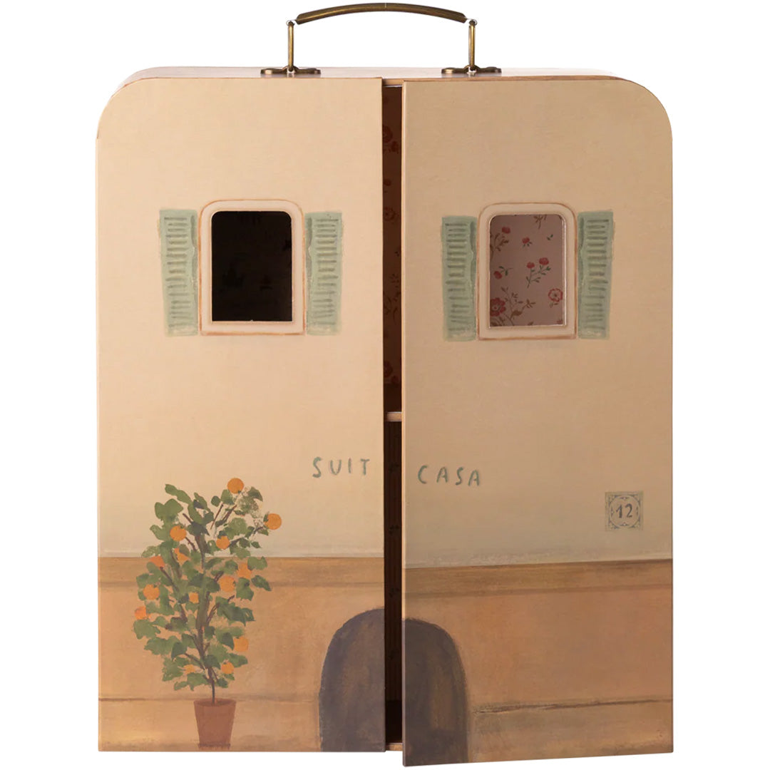 maileg poppenhuis koffer voor kleine broer en zus muis - 34 cm | 11-5205-00 | 0