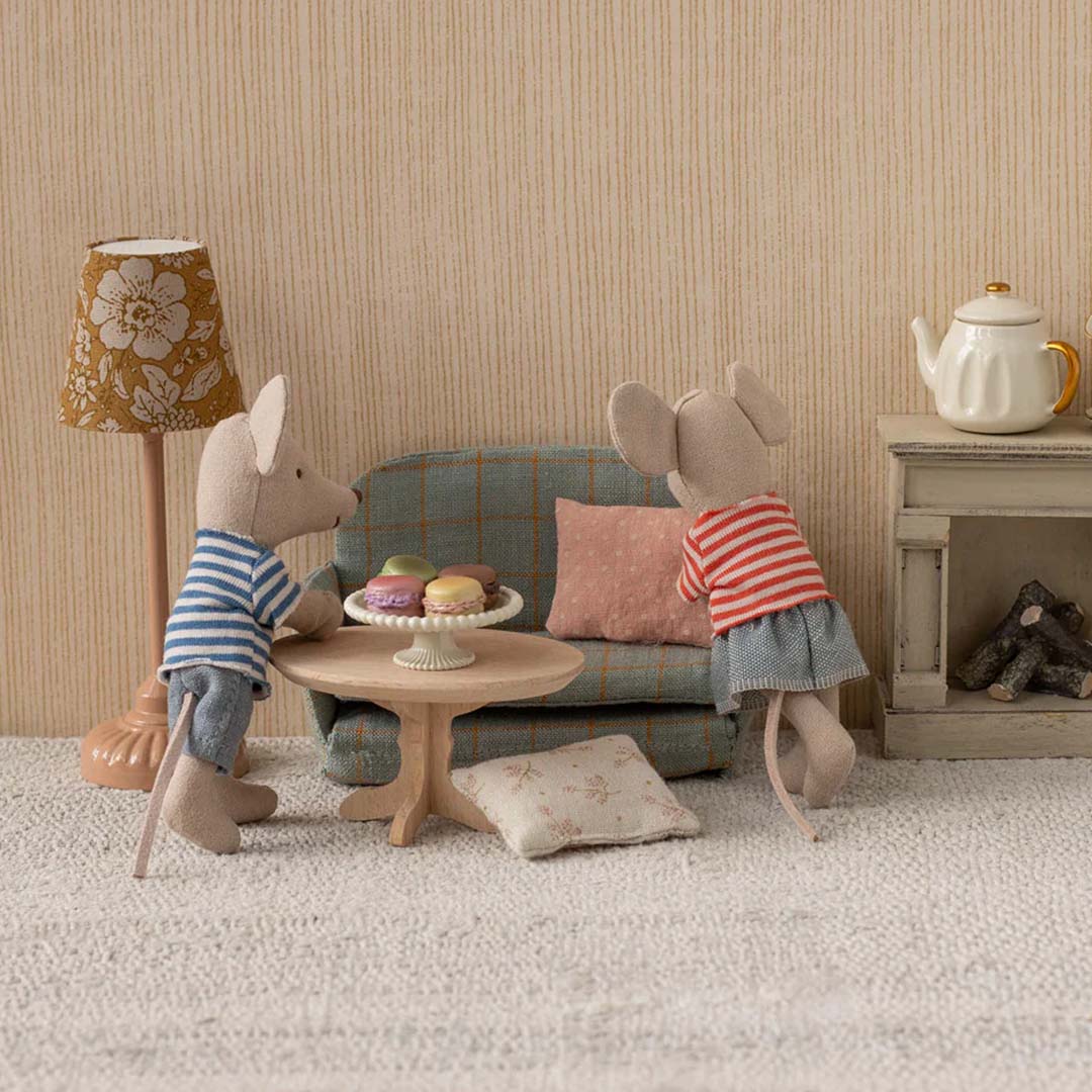 maileg poppenhuis koffietafel - nature - 8 cm | 11-5006-00 | 1