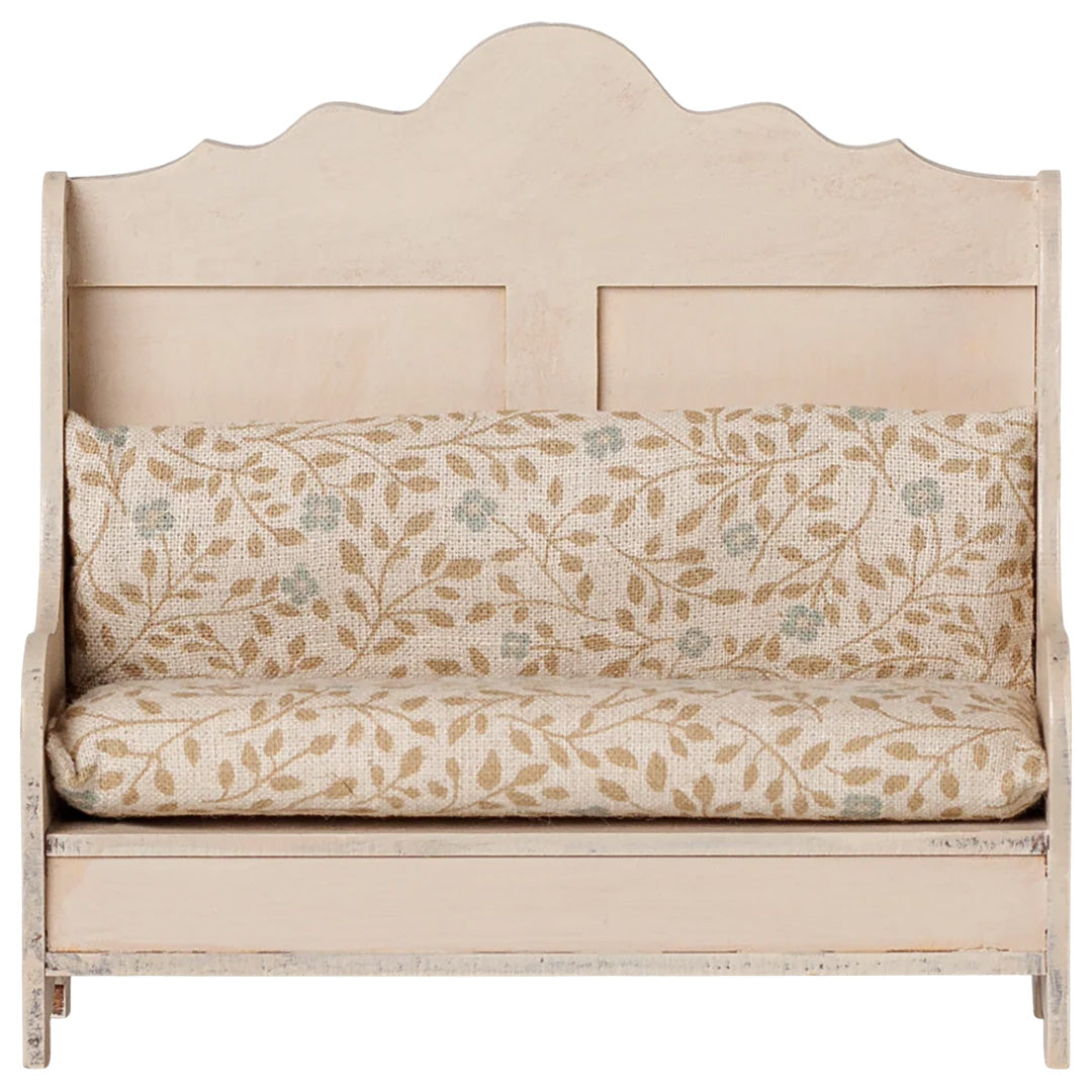maileg poppenhuis sofa - muis - light sand - 13 cm | 11-6005-00 | 2