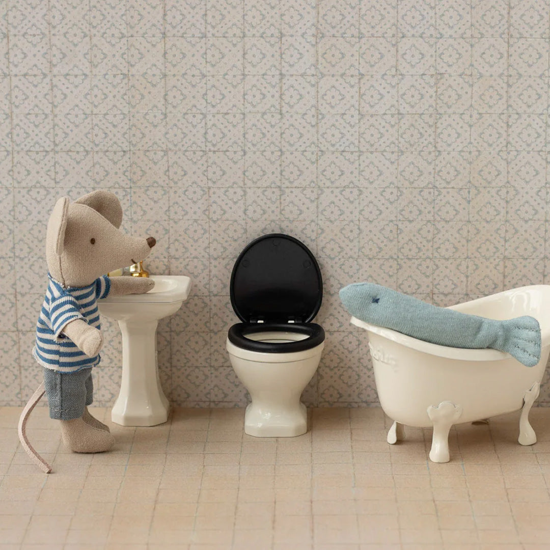 maileg poppenhuis toilet - off white - 5 cm | 11-5143-00 | 1