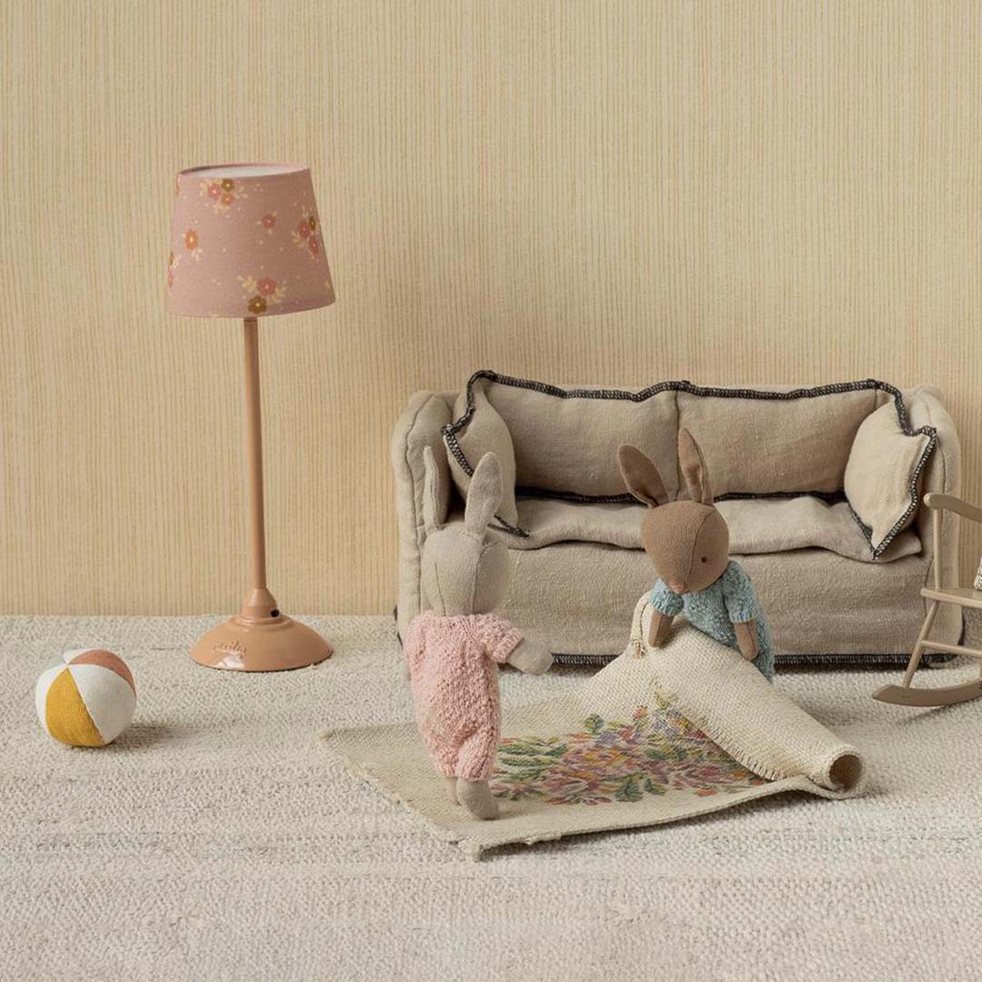 maileg poppenhuis vloerlamp - dark powder - 20,5 cm | 11-6122-02 | 2