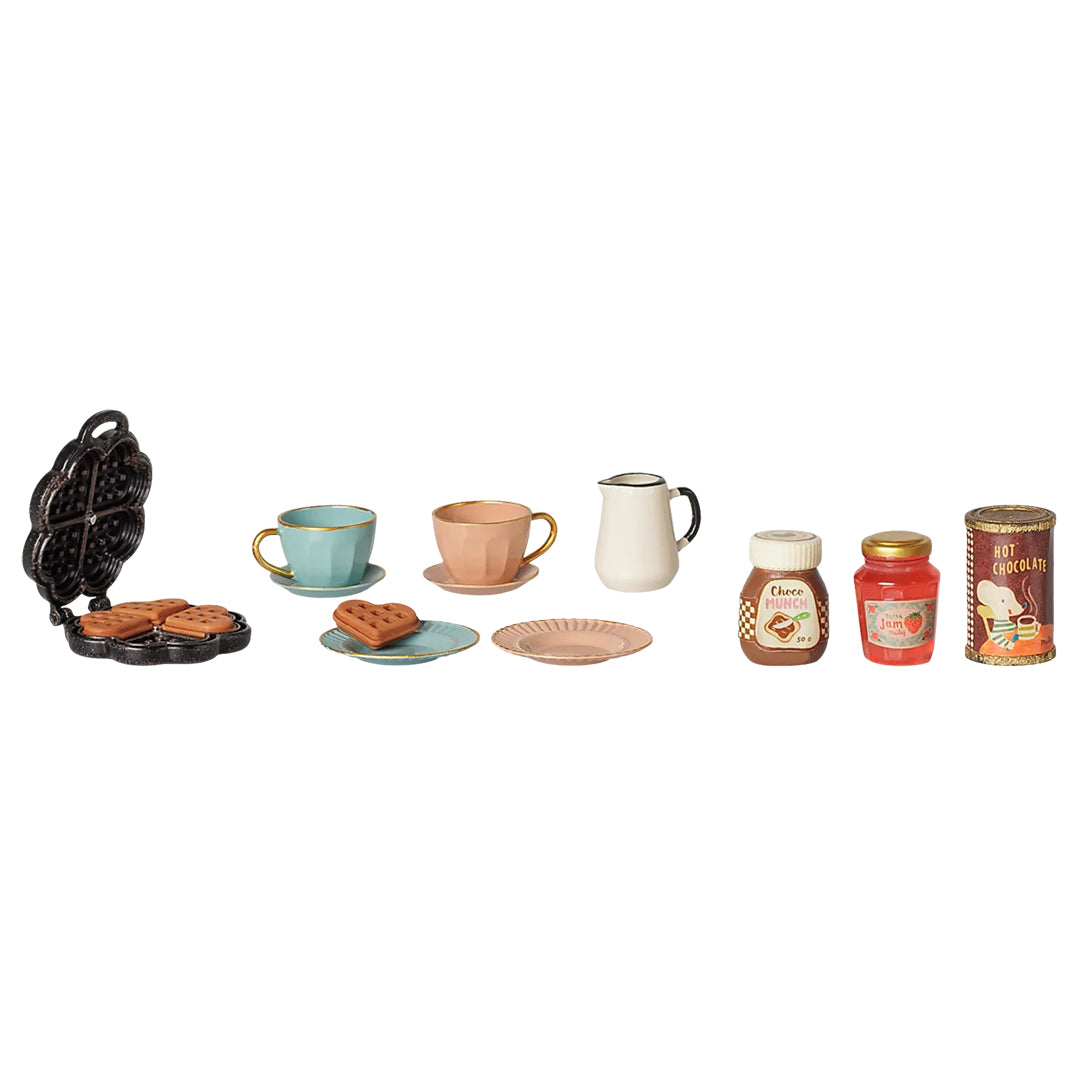 maileg poppenhuis wafelset - muis - 6,5 cm | 11-6117-00 | 