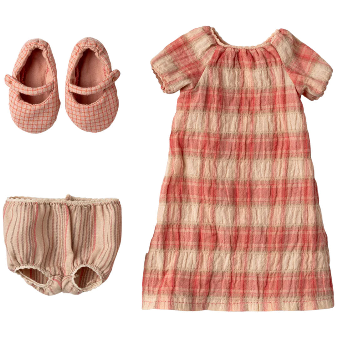 maileg-poppenkleding-geruite-jurk-en-schoenen-knuffelkonijn-maar-3-16-5300-01-1