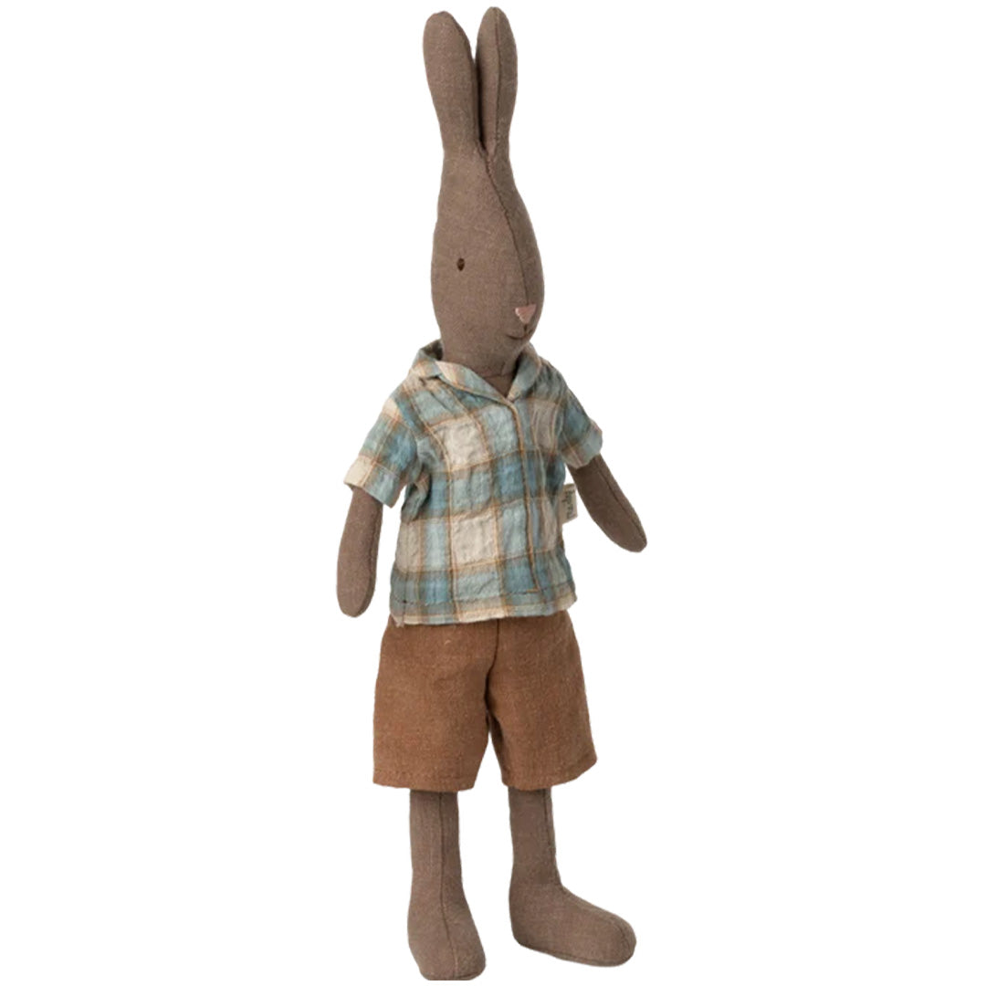 maileg-poppenkleding-geruit-shirt-en-bruine-broek-knuffelkonijn-maat-2-16-5223-01-2