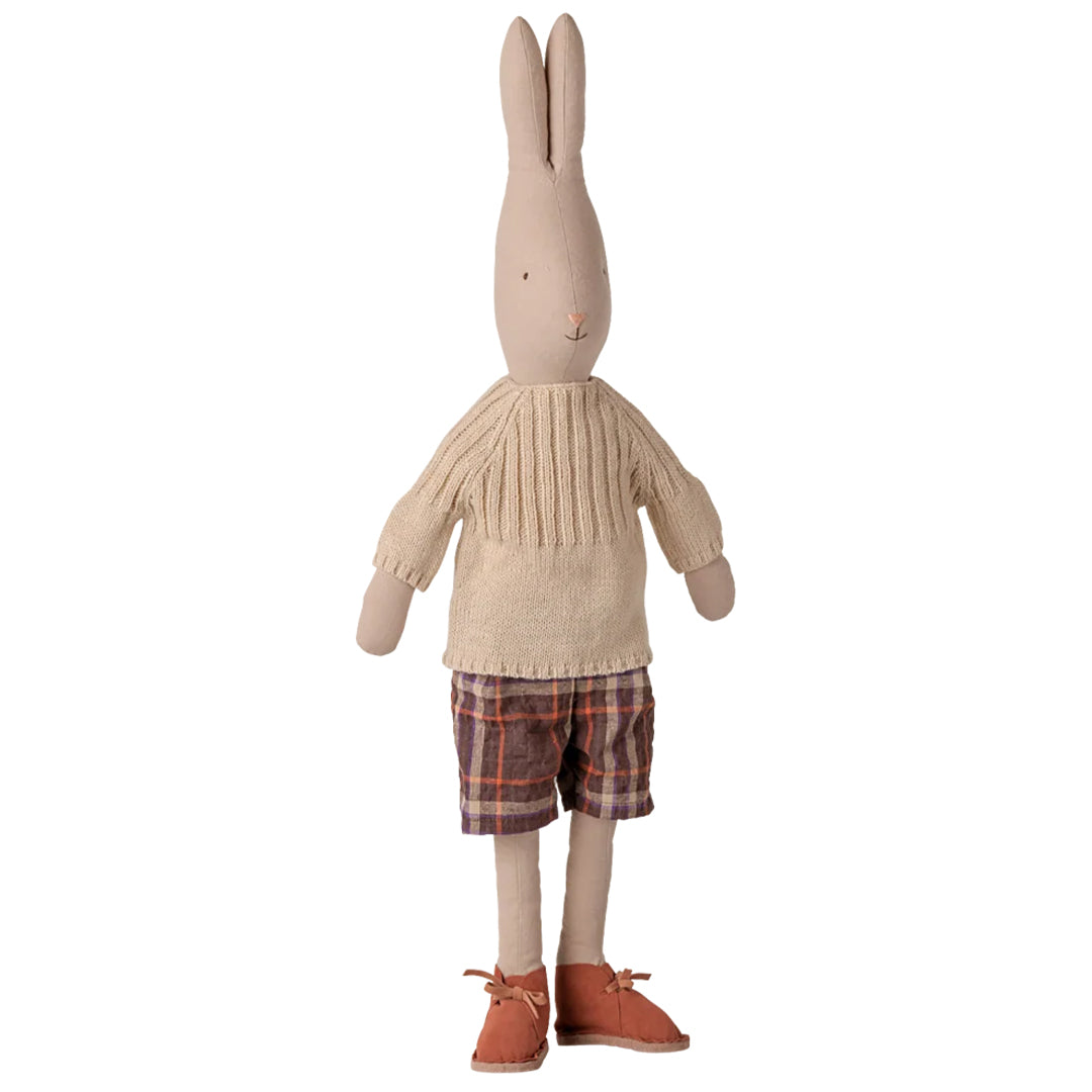 maileg knuffelkonijn met broek en trui - 63 cm | 16-6420-00