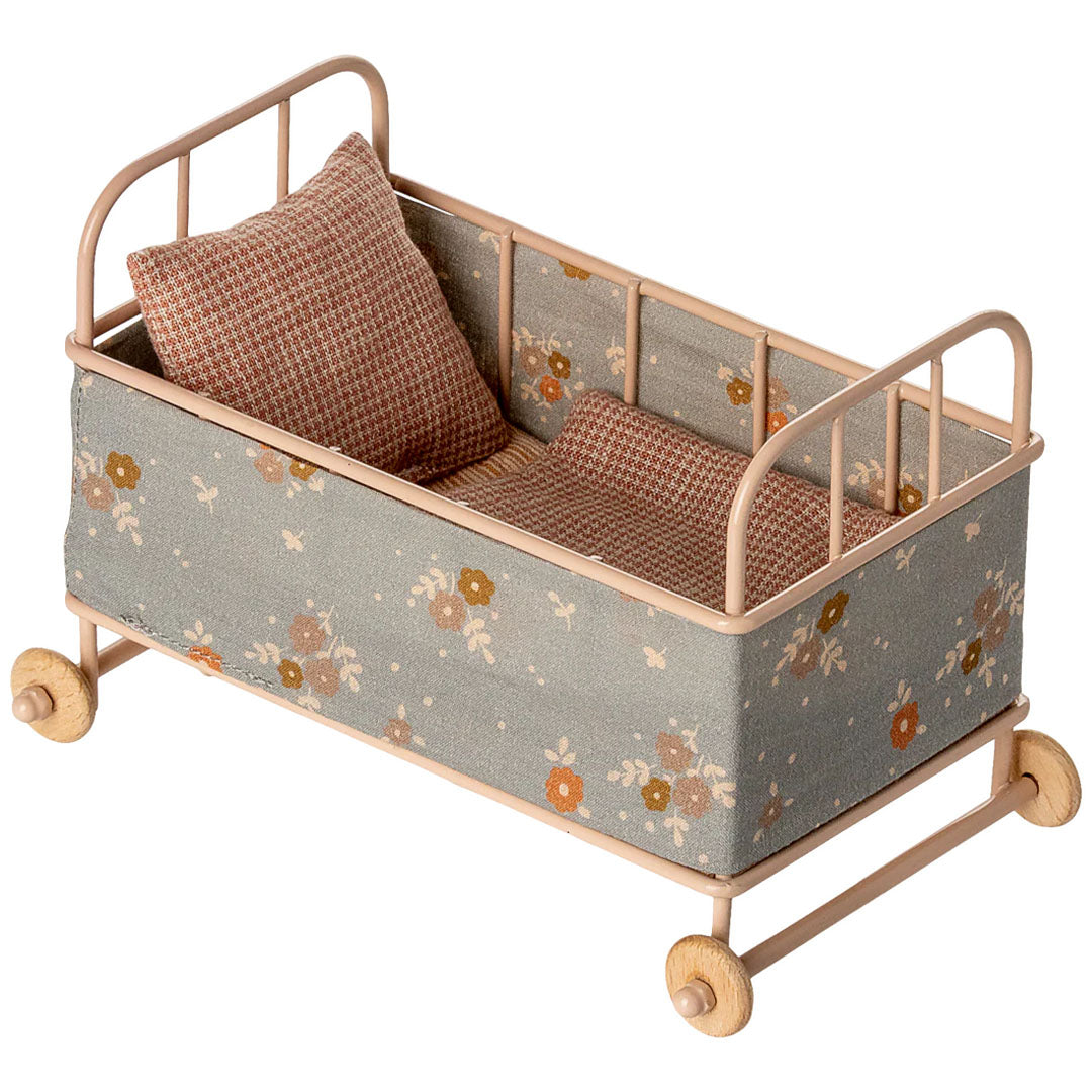 maileg poppenreisbed voor micro konijn - powder - 16 cm | 11-5125-00 | 0