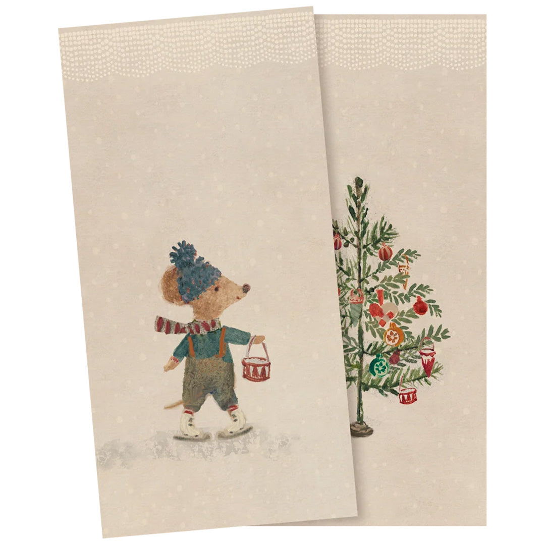 maileg servetten kerstmuis - 20st | 14-6103-00 | 